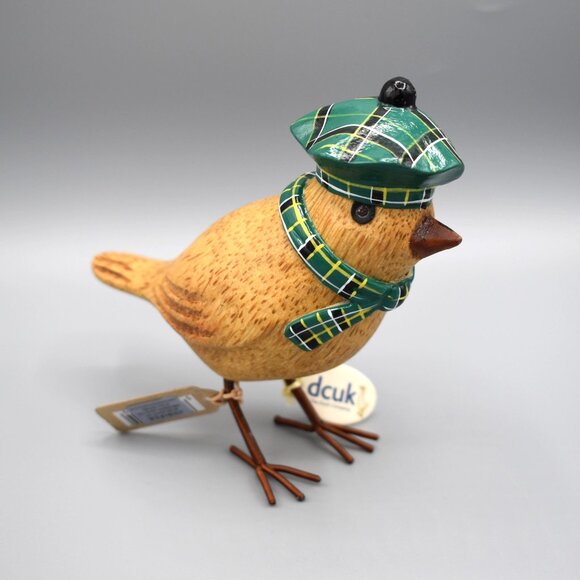 DDCUK Duck Tartan Bird Green Hat - Picture 1 of 2